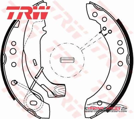 Achat de TRW GS8467 Jeu de mâchoires de frein pas chères