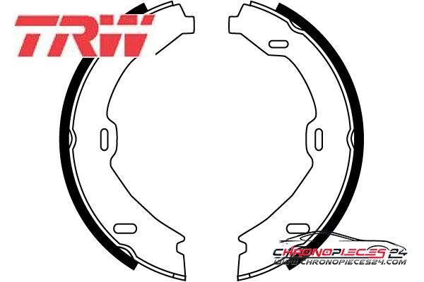 Achat de TRW GS8482 Jeu de mâchoires de frein, frein de stationnement pas chères