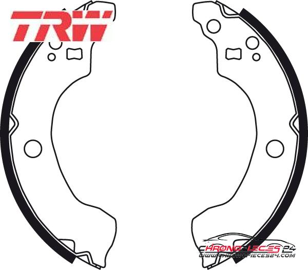 Achat de TRW GS8487 Jeu de mâchoires de frein pas chères