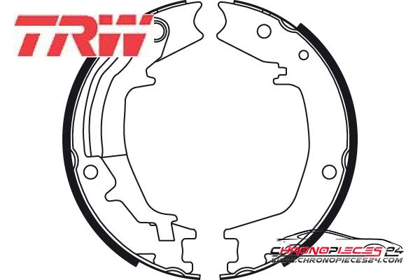 Achat de TRW GS8489 Jeu de mâchoires de frein, frein de stationnement pas chères