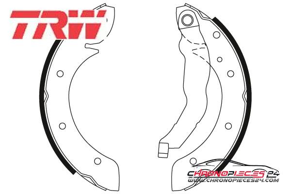 Achat de TRW GS8528 Jeu de mâchoires de frein pas chères