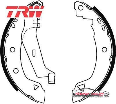 Achat de TRW GS8538 Jeu de mâchoires de frein pas chères