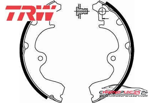 Achat de TRW GS8554 Jeu de mâchoires de frein pas chères