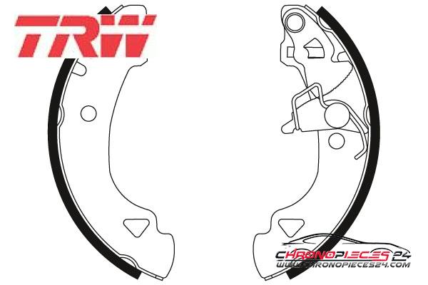 Achat de TRW GS8566 Jeu de mâchoires de frein pas chères