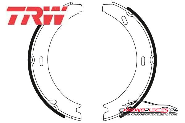 Achat de TRW GS8595 Jeu de mâchoires de frein, frein de stationnement pas chères