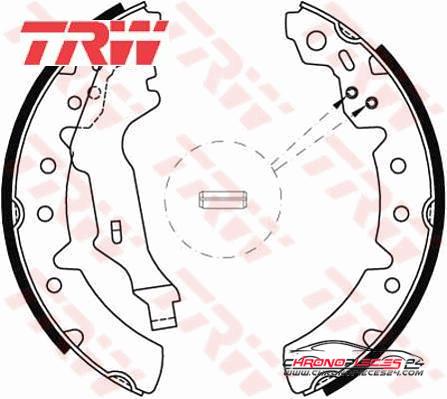 Achat de TRW GS8603 Jeu de mâchoires de frein pas chères