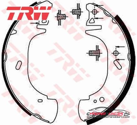 Achat de TRW GS8630 Jeu de mâchoires de frein pas chères