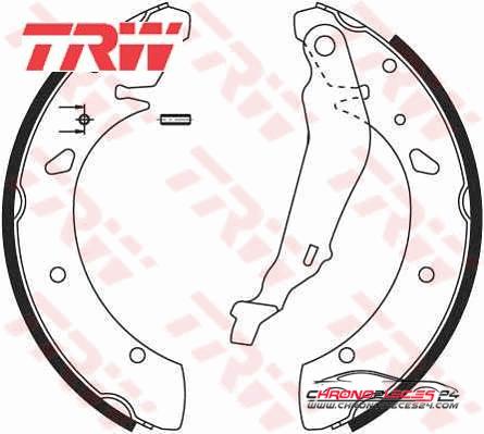 Achat de TRW GS8640 Jeu de mâchoires de frein pas chères