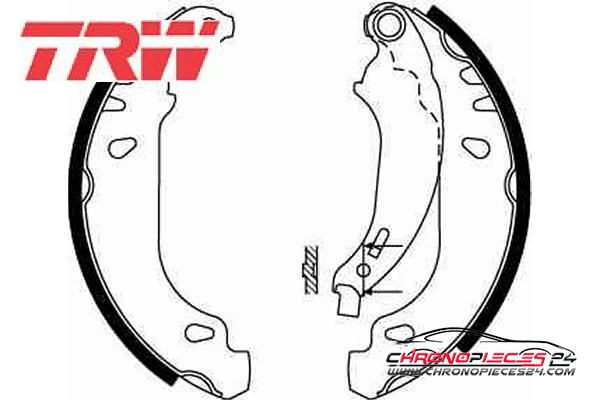 Achat de TRW GS8642 Jeu de mâchoires de frein pas chères