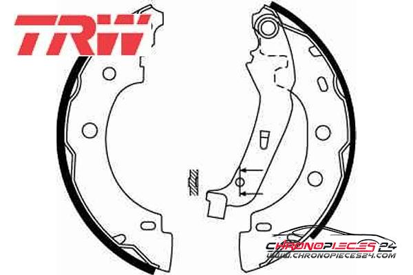 Achat de TRW GS8650 Jeu de mâchoires de frein pas chères