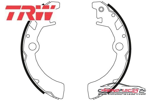 Achat de TRW GS8651 Jeu de mâchoires de frein pas chères