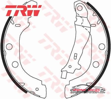 Achat de TRW GS8655 Jeu de mâchoires de frein pas chères