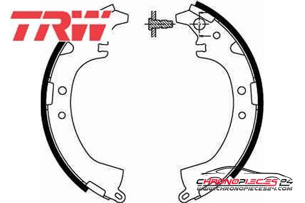 Achat de TRW GS8672 Jeu de mâchoires de frein pas chères