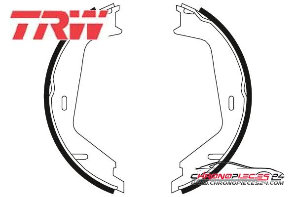 Achat de TRW GS8674 Jeu de mâchoires de frein, frein de stationnement pas chères