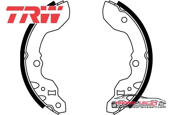 Achat de TRW GS8701 Jeu de mâchoires de frein pas chères