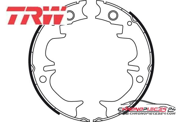 Achat de TRW GS8714 Jeu de mâchoires de frein, frein de stationnement pas chères