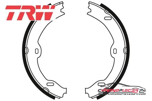 Achat de TRW GS8721 Jeu de mâchoires de frein, frein de stationnement pas chères