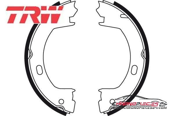 Achat de TRW GS8728 Jeu de mâchoires de frein, frein de stationnement pas chères