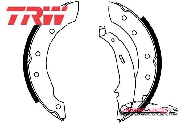 Achat de TRW GS8729 Jeu de mâchoires de frein pas chères
