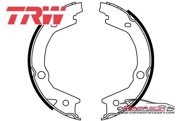 Achat de TRW GS8747 Jeu de mâchoires de frein, frein de stationnement pas chères