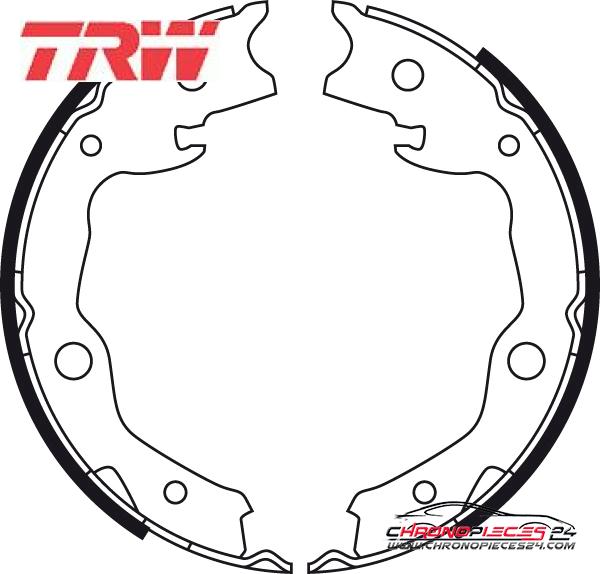 Achat de TRW GS8752 Jeu de mâchoires de frein, frein de stationnement pas chères