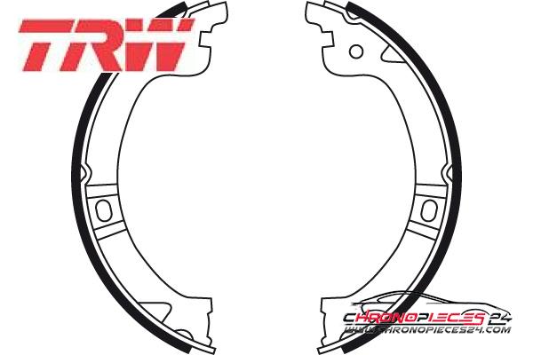 Achat de TRW GS8759 Jeu de mâchoires de frein, frein de stationnement pas chères