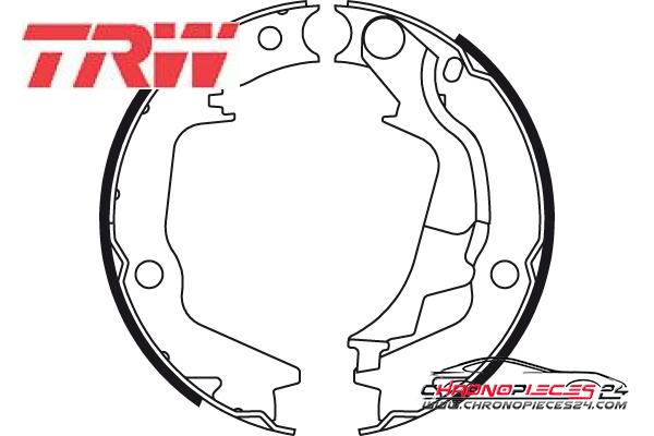 Achat de TRW GS8782 Jeu de mâchoires de frein, frein de stationnement pas chères