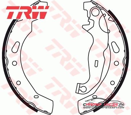 Achat de TRW GS8787 Jeu de mâchoires de frein pas chères