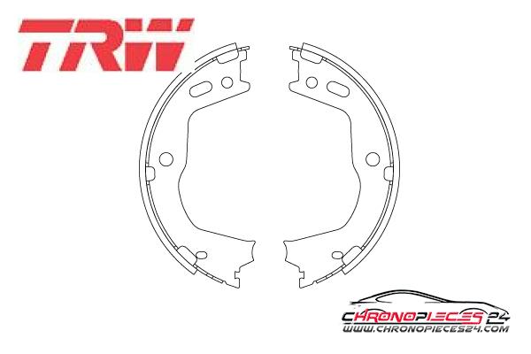 Achat de TRW GS8803 Jeu de mâchoires de frein, frein de stationnement pas chères