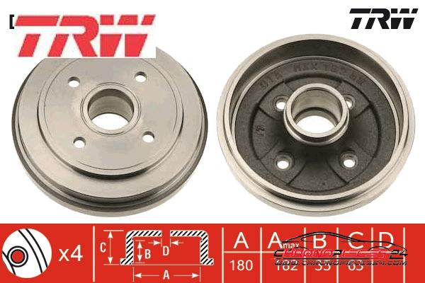 Achat de TRW DB4303 Tambour de frein pas chères