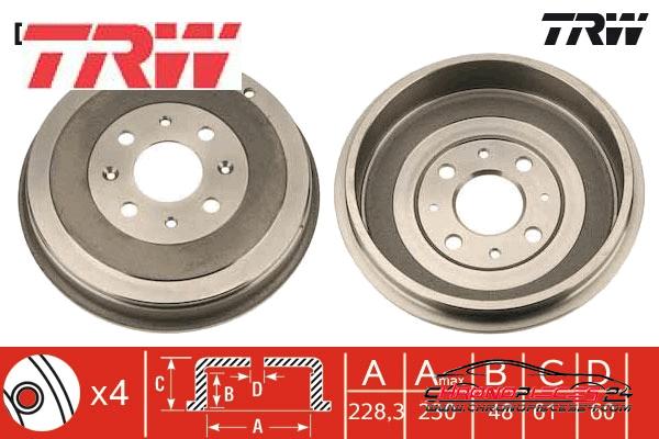 Achat de TRW DB4360 Tambour de frein pas chères