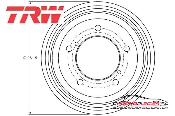 Achat de TRW DB4421 Tambour de frein pas chères