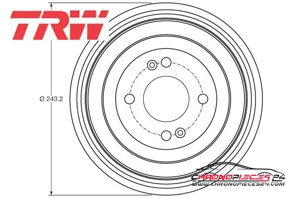 Achat de TRW DB4422 Tambour de frein pas chères