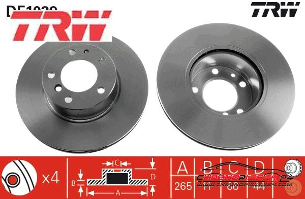 Achat de TRW DF1029 Disque de frein pas chères