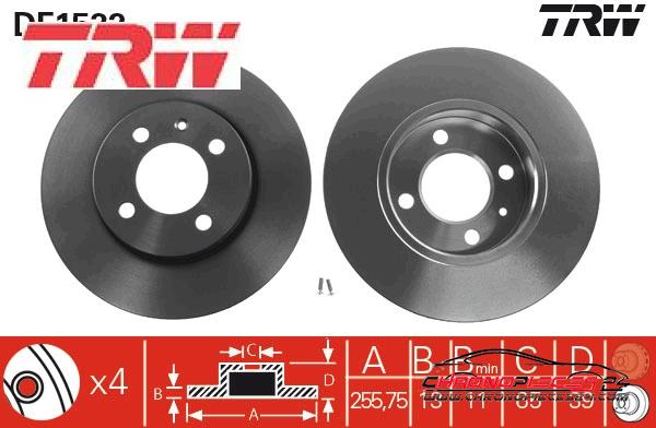 Achat de TRW DF1532 Disque de frein pas chères