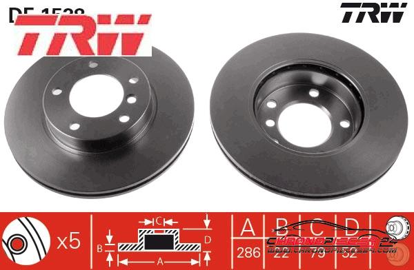 Achat de TRW DF1538 Disque de frein pas chères