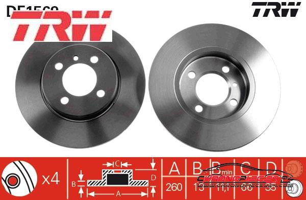 Achat de TRW DF1569 Disque de frein pas chères