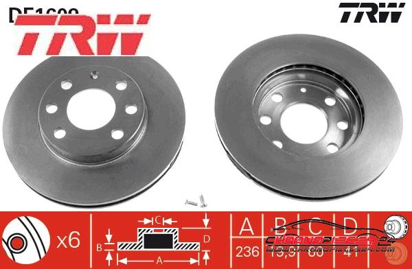 Achat de TRW DF1609 Disque de frein pas chères