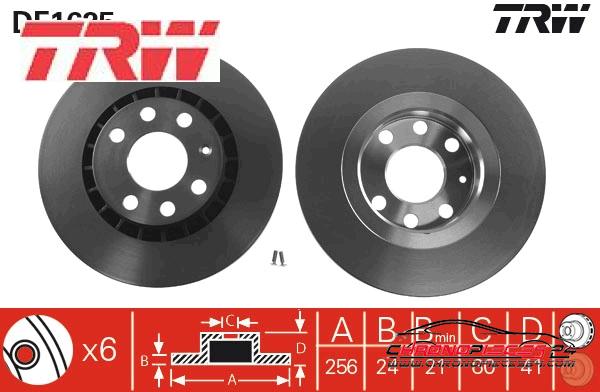 Achat de TRW DF1625 Disque de frein pas chères