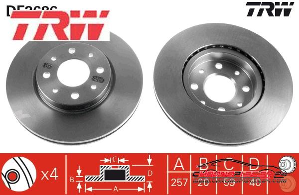 Achat de TRW DF2686 Disque de frein pas chères