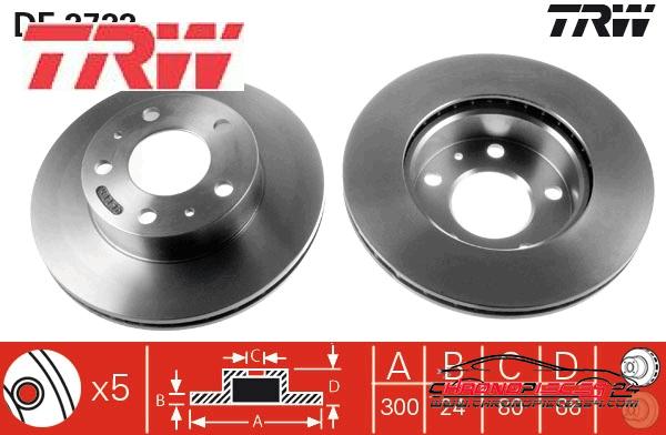 Achat de TRW DF2722 Disque de frein pas chères