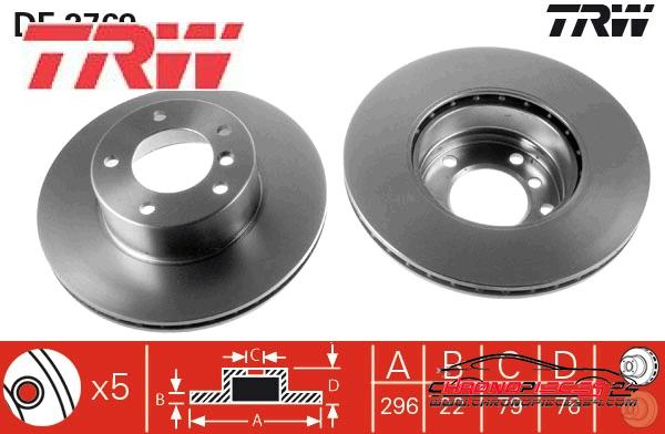 Achat de TRW DF2769 Disque de frein pas chères