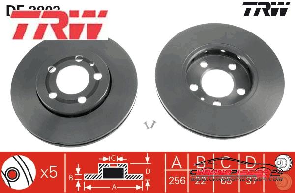 Achat de TRW DF2803 Disque de frein pas chères