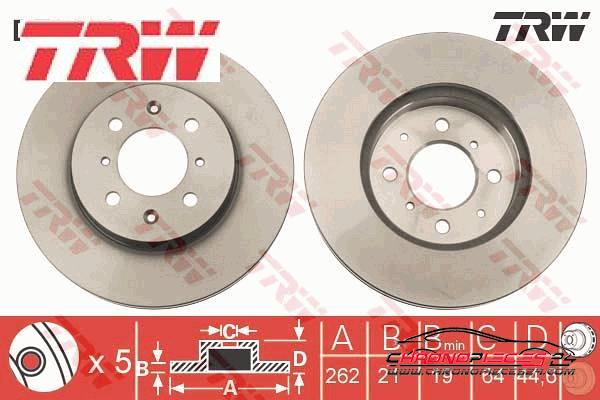 Achat de TRW DF3021 Disque de frein pas chères