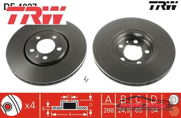 Achat de TRW DF4027 Disque de frein pas chères