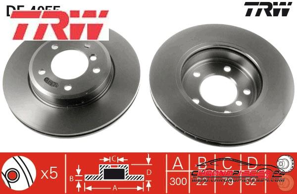 Achat de TRW DF4055 Disque de frein pas chères