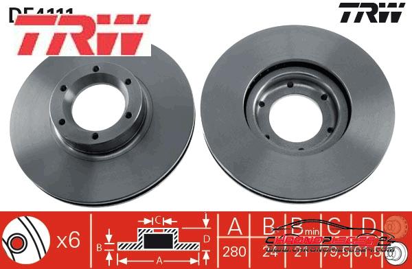 Achat de TRW DF4111 Disque de frein pas chères