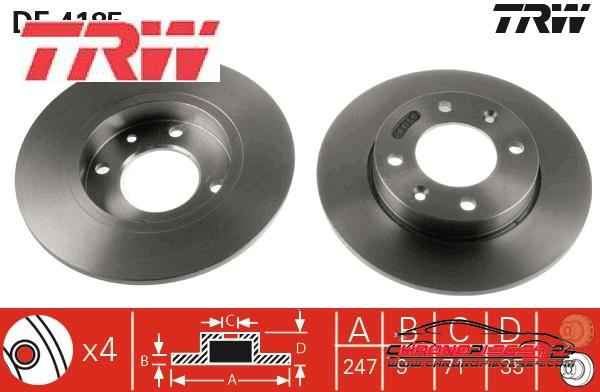 Achat de TRW DF4185 Disque de frein pas chères