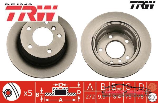 Achat de TRW DF4213 Disque de frein pas chères