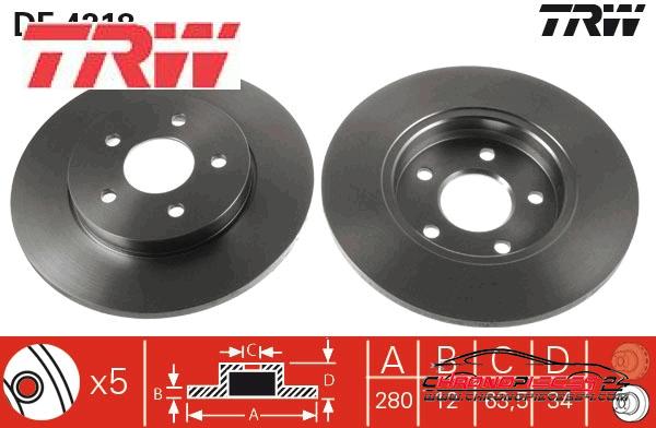 Achat de TRW DF4218 Disque de frein pas chères